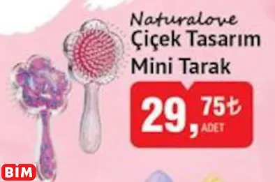 NATURALOVE ÇİÇEK TASARIM MİNİ TARAK